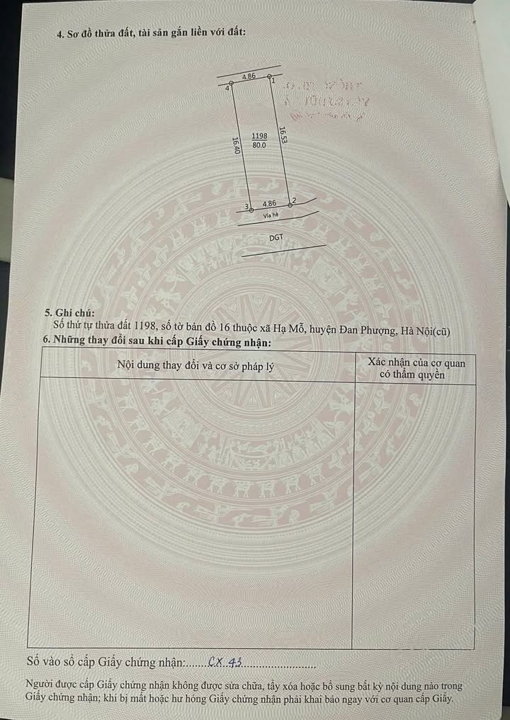 Đất nền Hạ Mỗ, Đan Phượng 80m² - Sổ đỏ chính chủ, kinh doanh đỉnh!