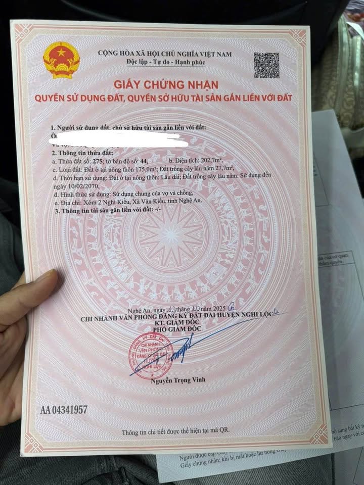 Đất nền Nghi Kiều, Nghi Lộc 207m² - Tiềm năng tăng giá vượt trội!