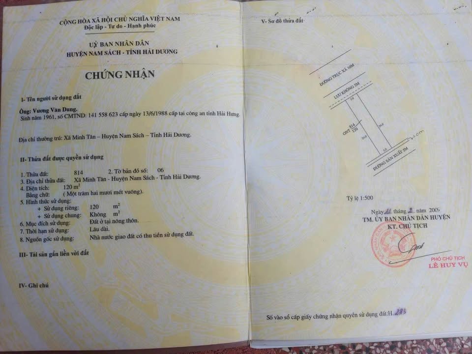 Nhà 2 Tầng Mặt Tiền 10m Trục Chính Minh Tân, Hải Dương - Giá 5 Tỷ