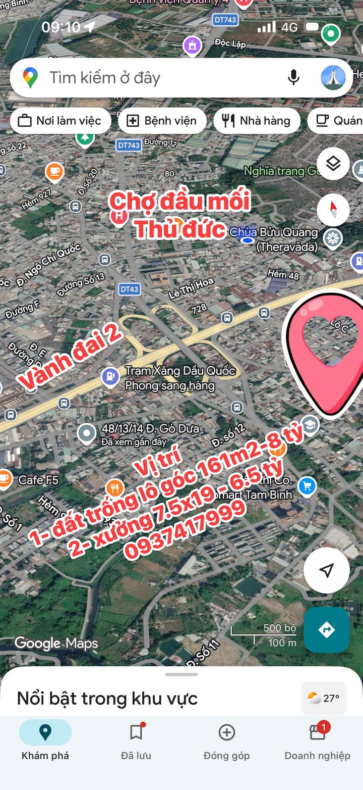 Đất 161m² 2 Mặt Tiền Vành Đai 2, Thủ Đức - Đầu Tư Hời 8 Tỷ