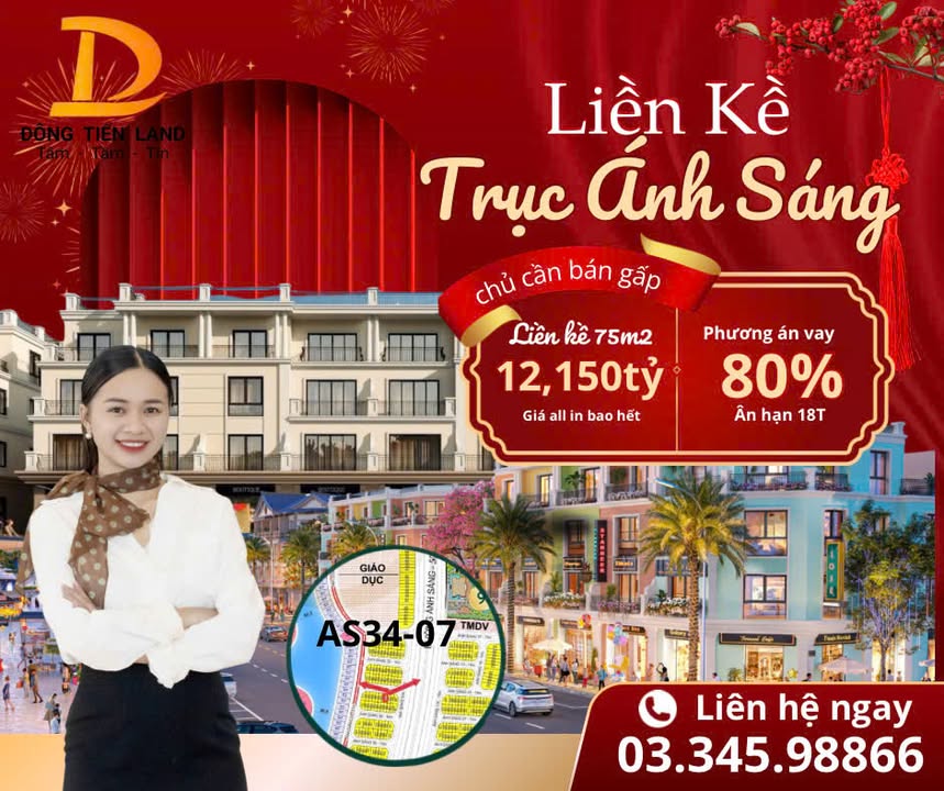 Bán Gấp Townhouse Vinhomes Green Paradise 75m², 12.15 Tỷ - Trục Ánh Sáng