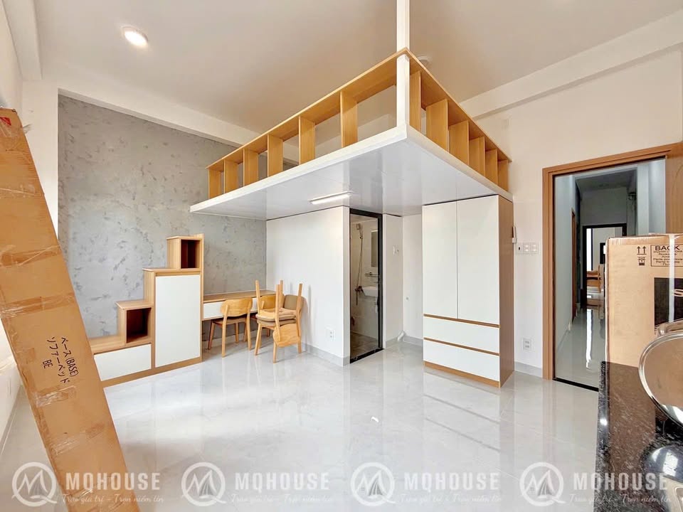 Cho thuê căn hộ ban công full nội thất, Tân Bình, gần CV Lê Thị Riêng