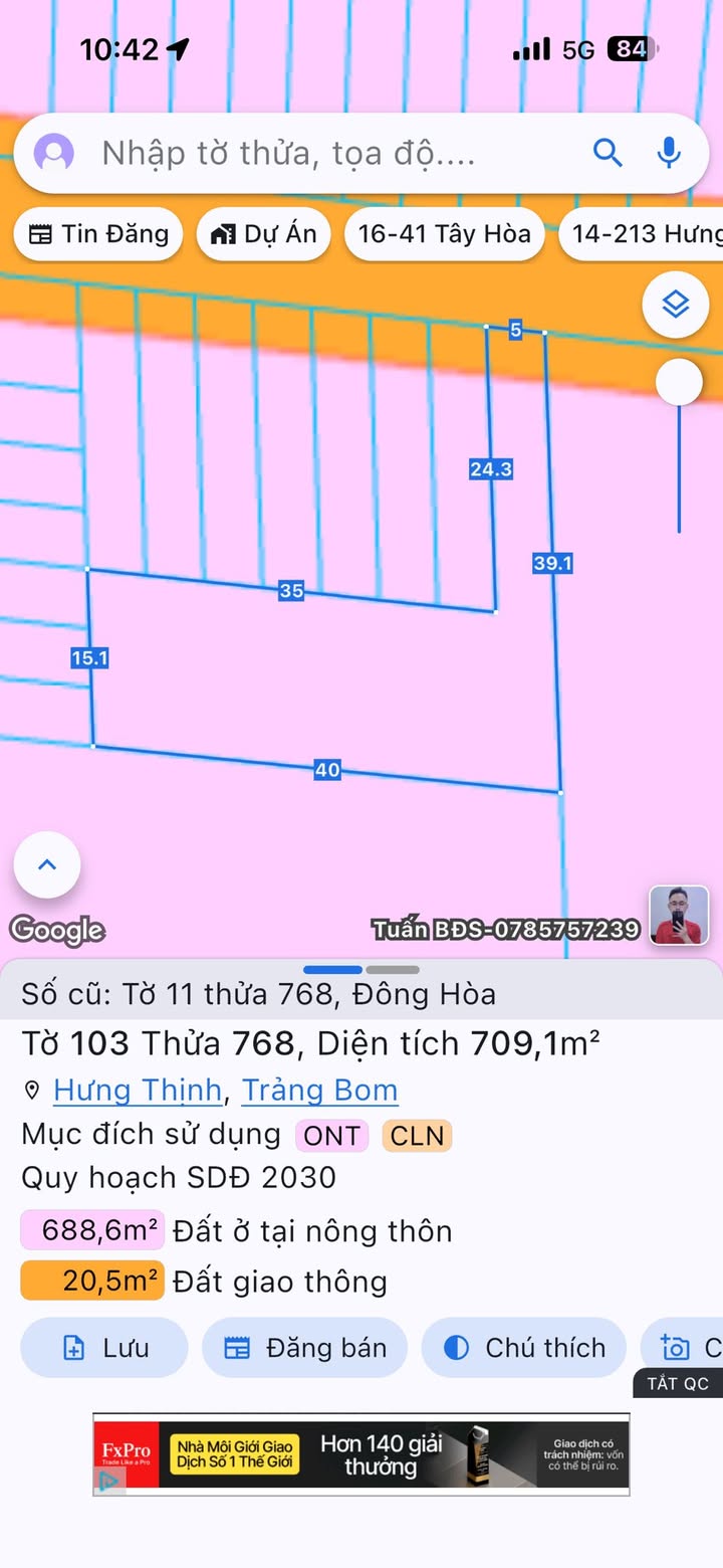 Đất Trảng Bom 700m² Sổ Đỏ Riêng - Giá Lỗ Bán Gấp!