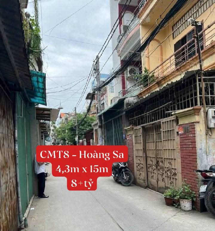 Nhà 64m² 2 Tầng Giá 8 Tỷ Đường 4m Thông CMT8 - Hoàng Sa, TP.HCM