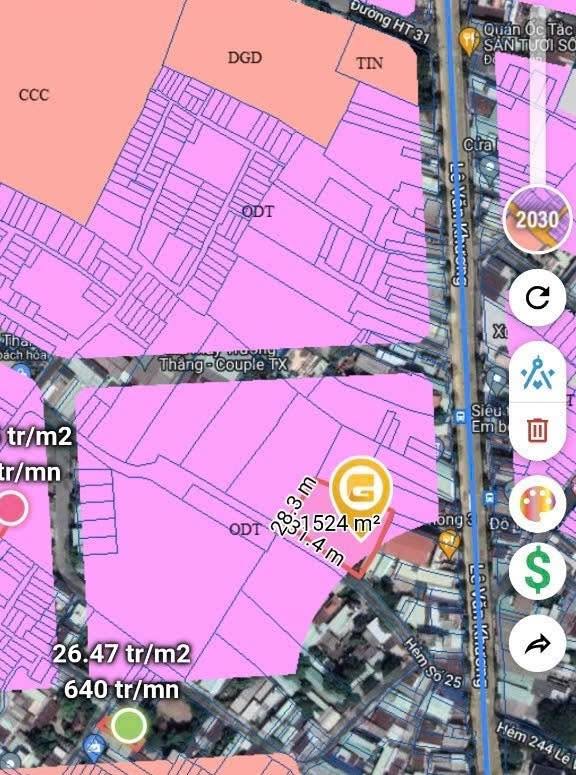 Đất nền Hiệp Thành, Q12 2000m² - Sổ đỏ chính chủ, tiềm năng sinh lời!