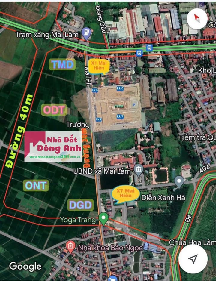 Đất nền Mai Hiên Đông Anh 80m² 21 tỷ - Sổ đỏ chính chủ