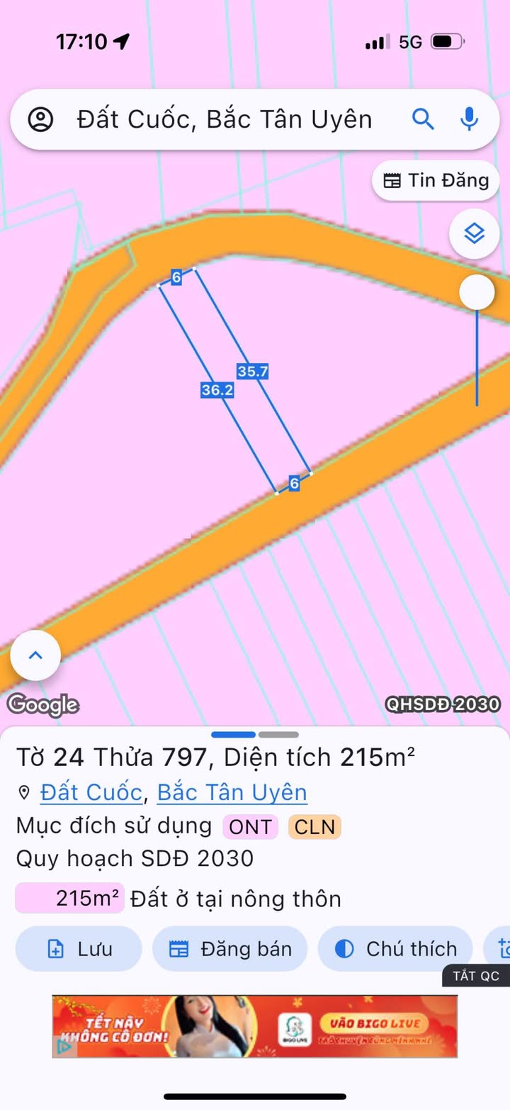 Đất nền Tân Uyên 216m² giá 1.8 tỷ - Đường to ô tô, kinh doanh đỉnh!