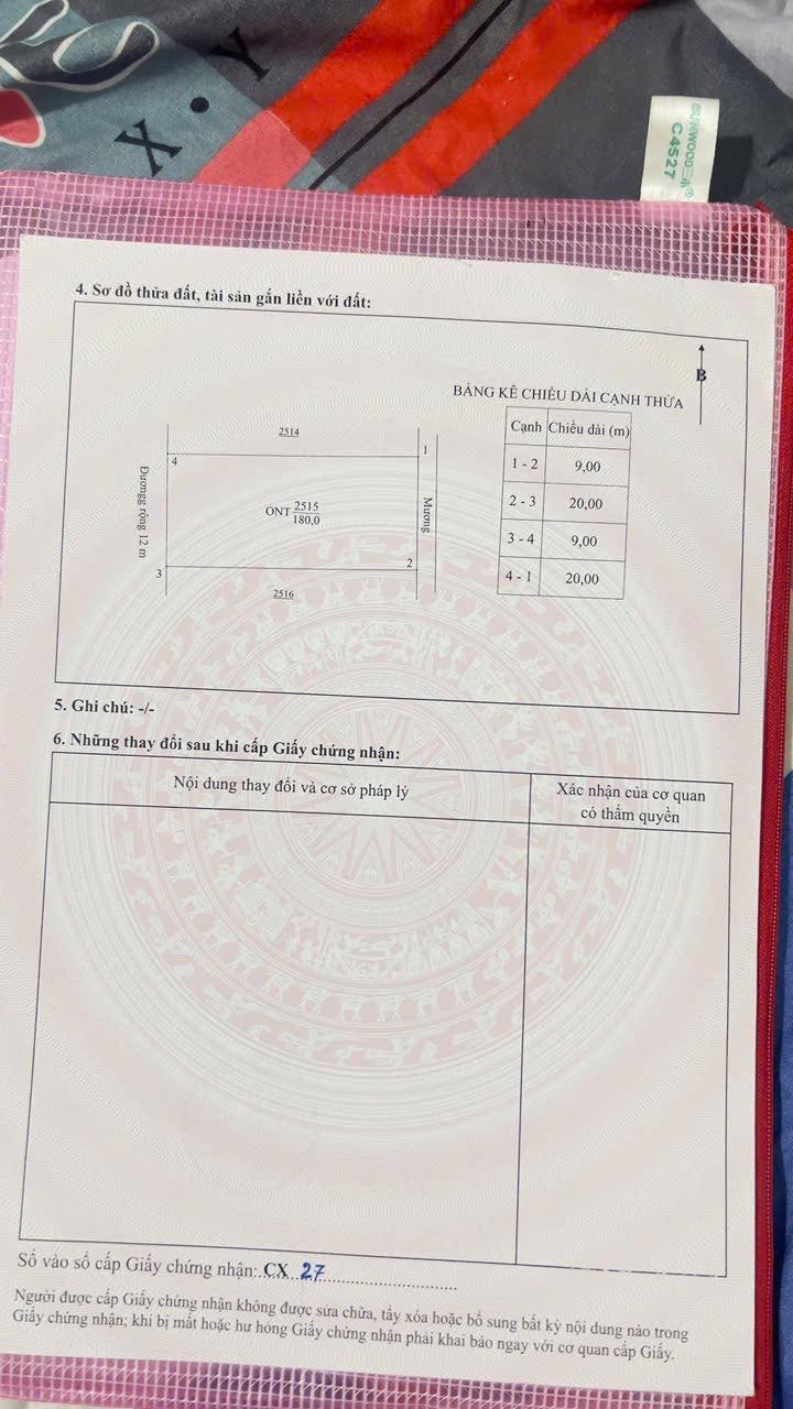 Đất nền Tăng Thành, Yên Thành 180m² - Đường to ô tô, sổ đỏ chính chủ!