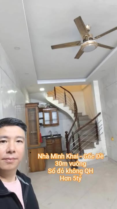 Nhà Minh Khai, Hai Bà Trưng 30m² Hơn 5 Tỷ - Sổ Đỏ Vuông Vắn, Vị Trí Trung Tâm