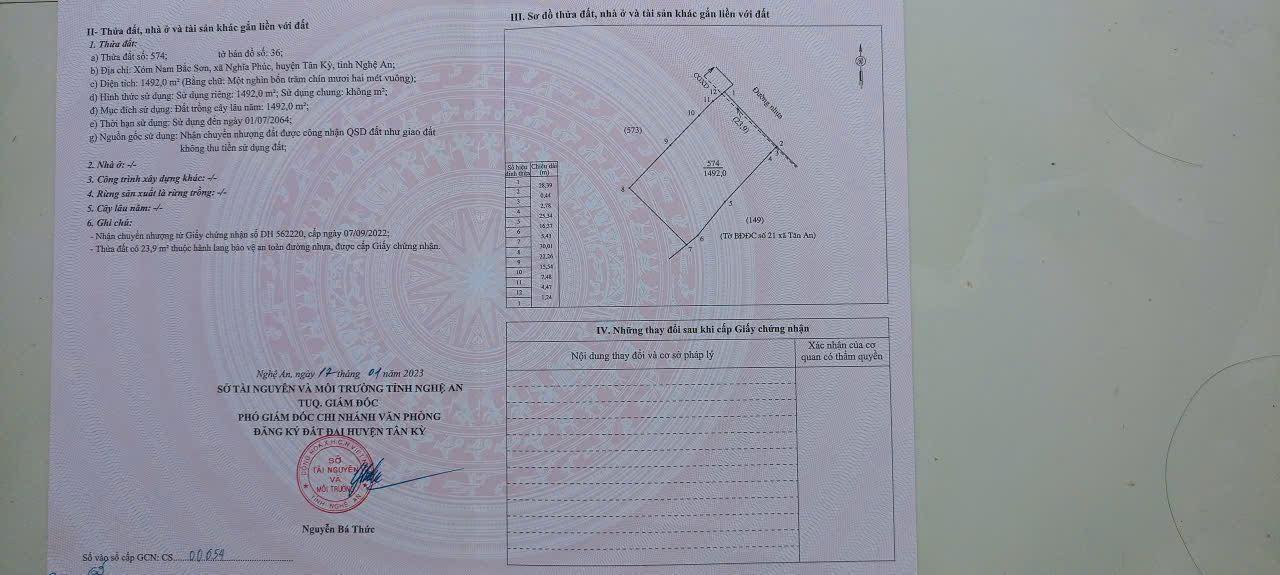 Đất nền Xóm Nam Sơn Tân An 1492m² - Đường to ô tô!