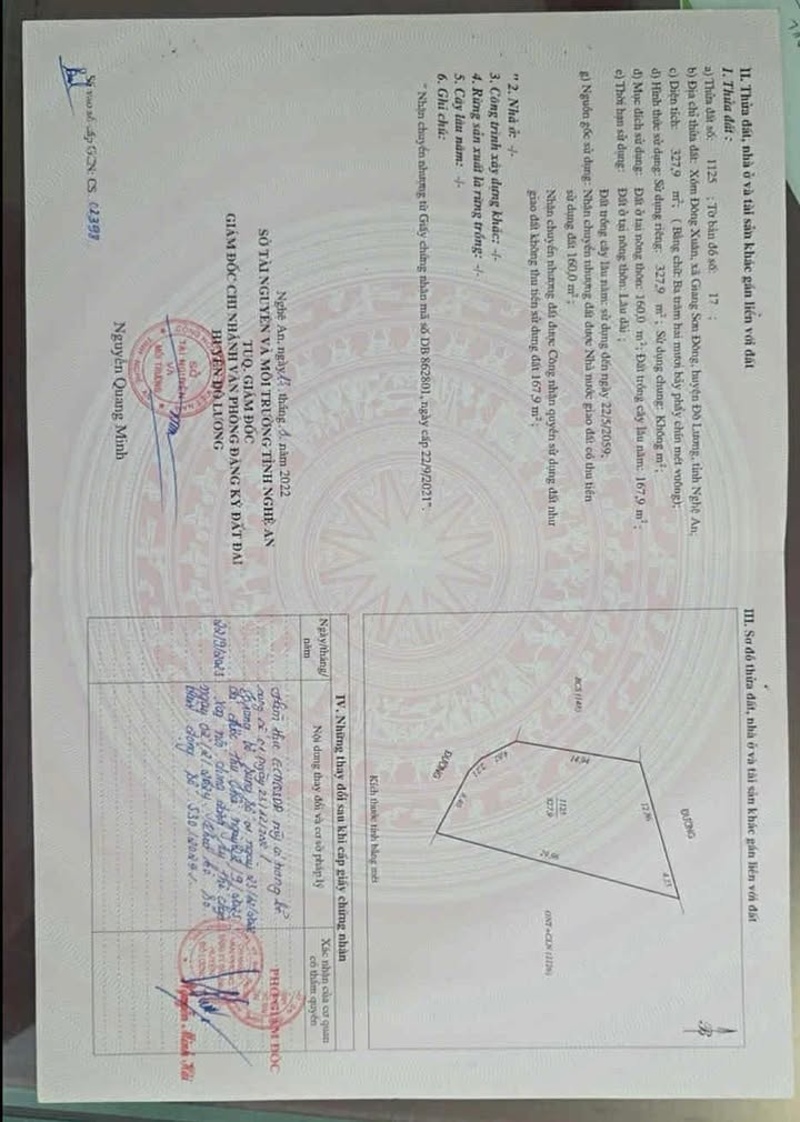 Đất Lô Góc Giang Sơn Đông, Đô Lương - 327.9m² - Giá 8xx Tỷ