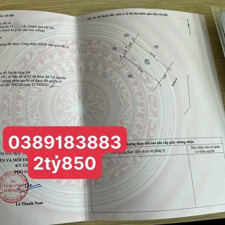 Đất Nền 73.6m² Gần ĐH FPT Bắc Giang - Sổ Hồng Sẵn Sàng, Giá 2.85 Tỷ