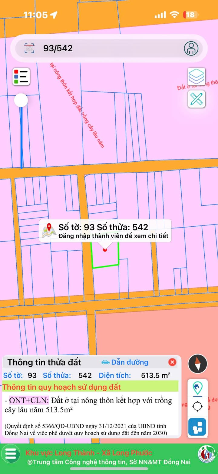 Đất Nền Long Phước, Long Thành 513.5m² - Sổ Thổ Cư, Giá Đầu Tư