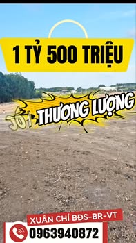 Đất Lô Góc 2 Mặt Tiền Đối Diện KCN Đất Đỏ, BR-VT - 331m² Giá 1.5 Tỷ