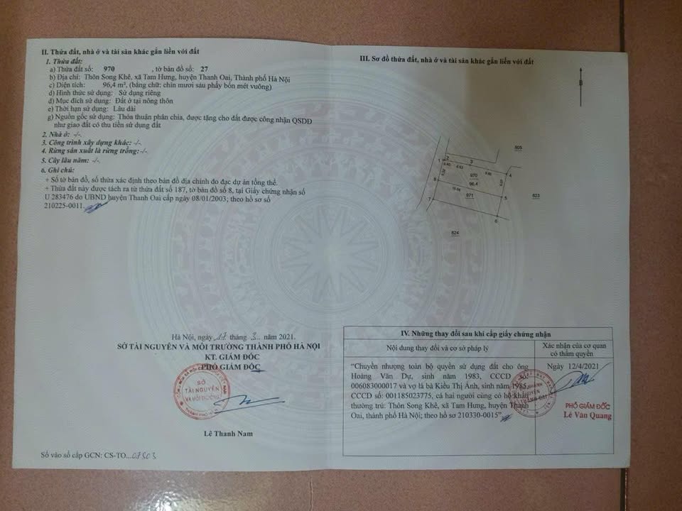 Đất nền Tam Hưng 96.4m² - Sổ đỏ sẵn, đầu tư sinh lời