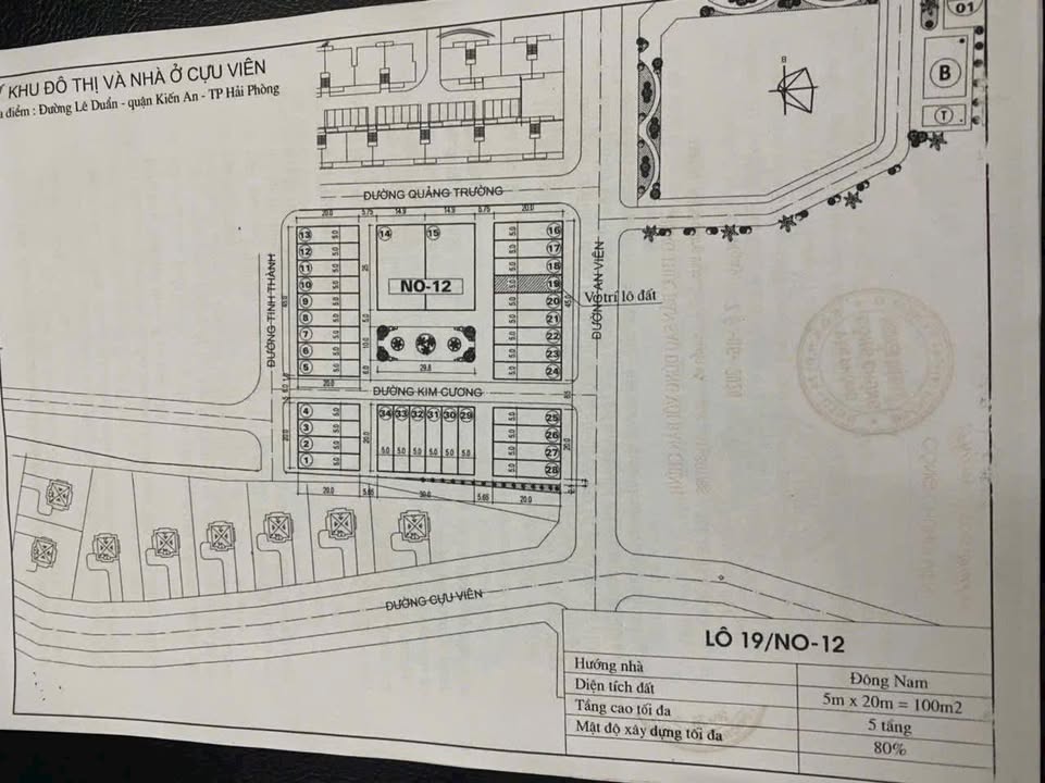 Đất nền Kiến An 100m² giá 5.1 tỷ - Đường to ô tô