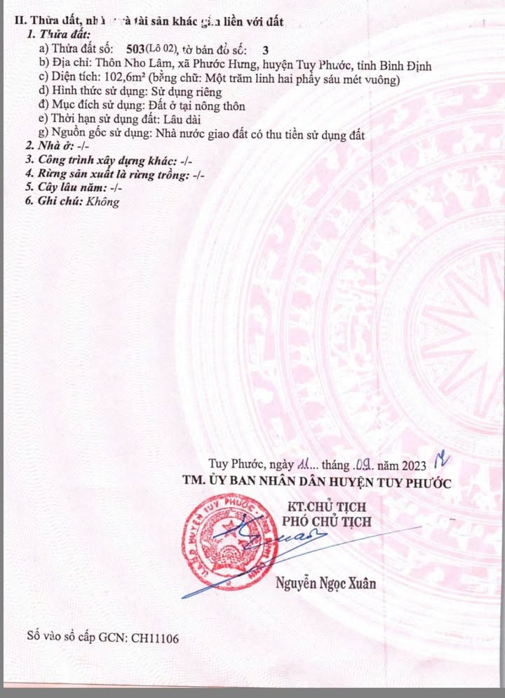 Đất Nền Lô Góc Tuy Phước, Bình Định 102m² - Sổ Đỏ Sẵn Sàng