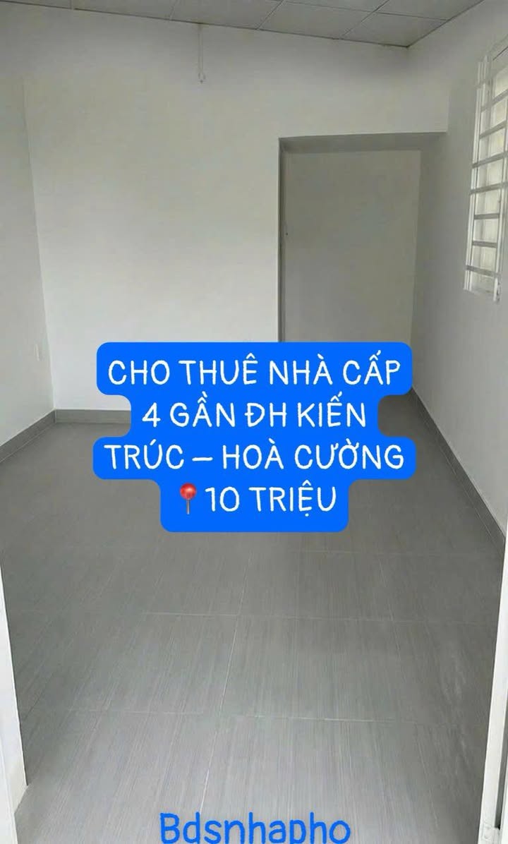 Nhà Cấp 4 Hòa Cường Bắc 60m² - Giá 10 Triệu, Gần ĐH Kiến Trúc