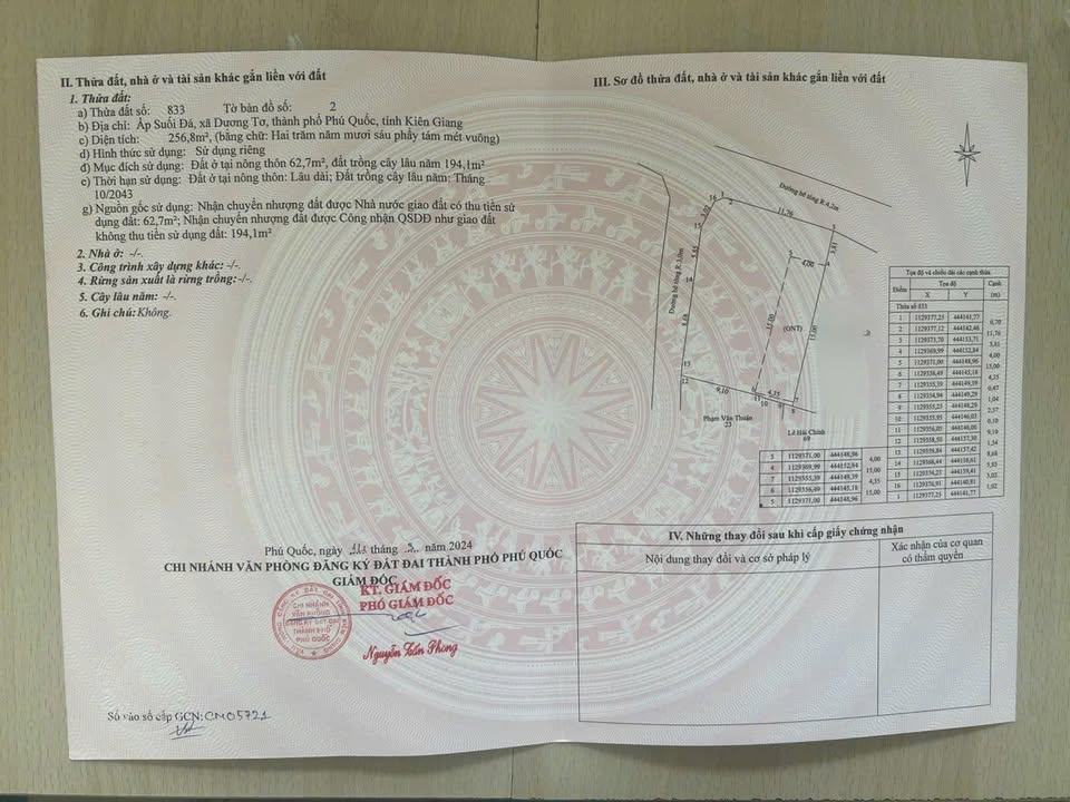 Đất Nền Phú Quốc 62m² Sổ Hồng Hiển Thị Đường - Giá Đầu Tư Tốt