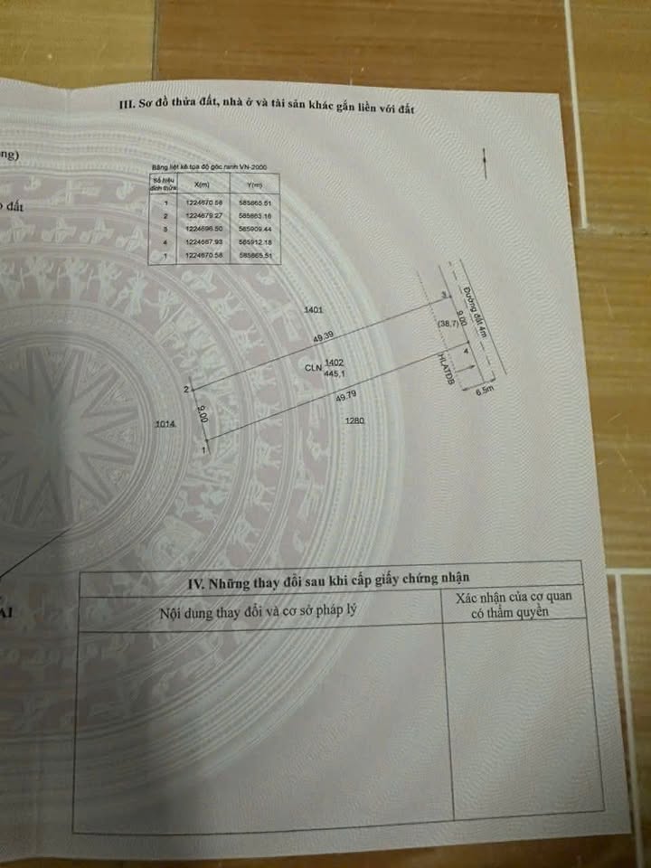 Đất nền An Tây Bến Cát 441m² 1.6 tỷ - Sổ đỏ chính chủ!