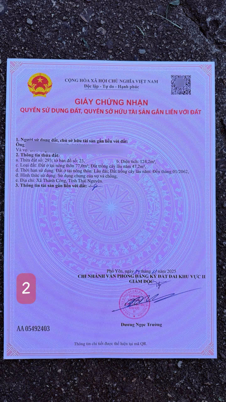 Đất Nền Phổ Yên 100m² Sổ Riêng - Giá 1.15 Tỷ/Lô