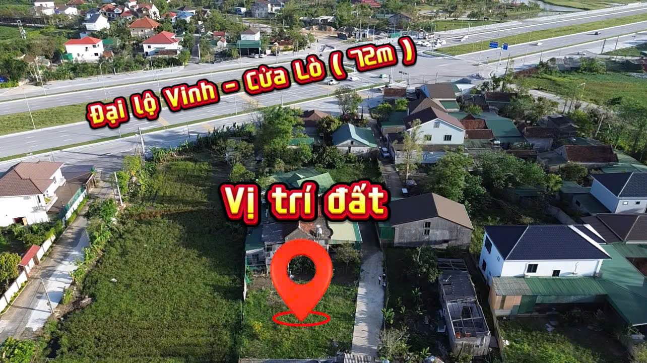 Đất Nền 77.6m² Nghi Đức, TP Vinh - Chỉ 2 Tỷ, Cách QL 72 60m