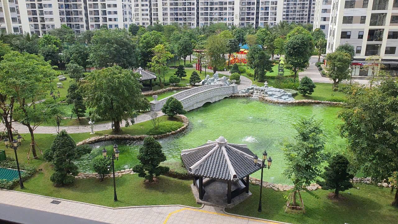 Cho thuê căn hộ 2PN Vinhomes Grand Park, view vườn Nhật - Full nội thất 8.5 triệu/tháng