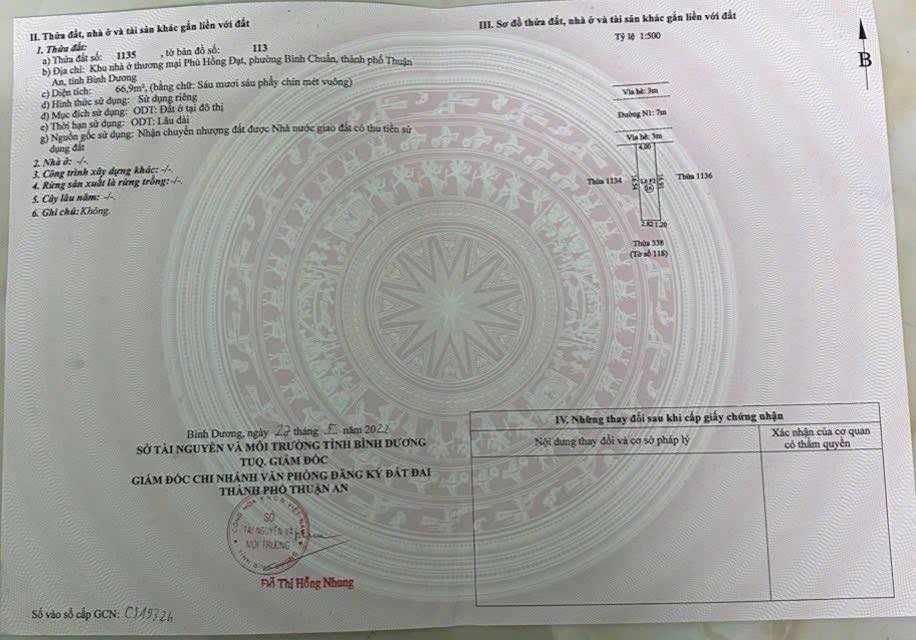 Đất Nền KDC Phú Hồng Đạt - Trục Chính KD 67m² Sổ Đỏ Giá 3.3 Tỷ