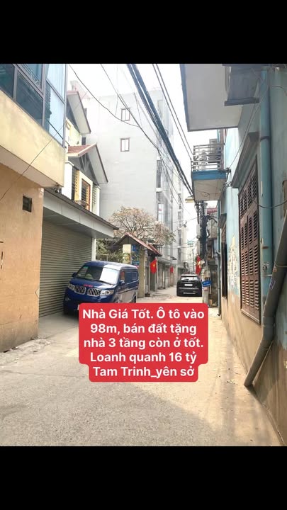 Nhà Mặt Tiền Tam Trinh 95m² (Sổ 94.5m²) - 3 Tầng Kiên Cố, Ô Tô Vào Nhà, Giá 16.5 Tỷ