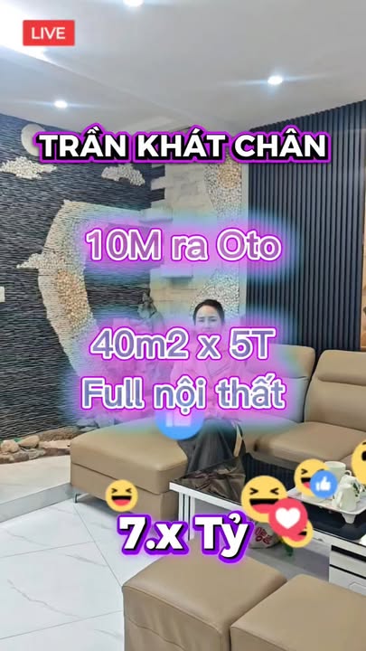 Nhà 5 Tầng 40m² Trần Khát Chân, Hai Bà Trưng - Sổ Đỏ, Giá 7.5 Tỷ