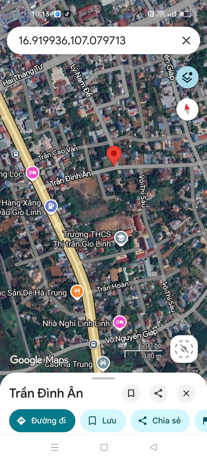 Đất nền 2 mặt tiền đường nhựa Thị trấn Gio Linh - 200m² - Giá chỉ 9xx triệu