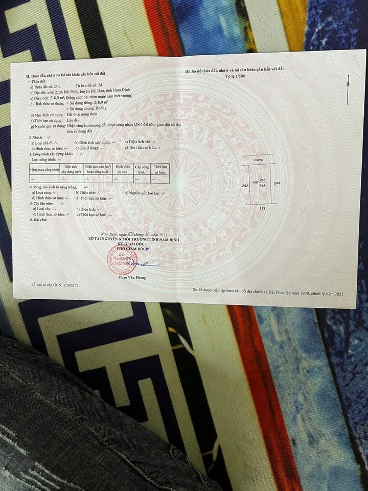 Đất nền Hải Trung 218m² - Sổ đỏ chính chủ, đường ô tô tránh