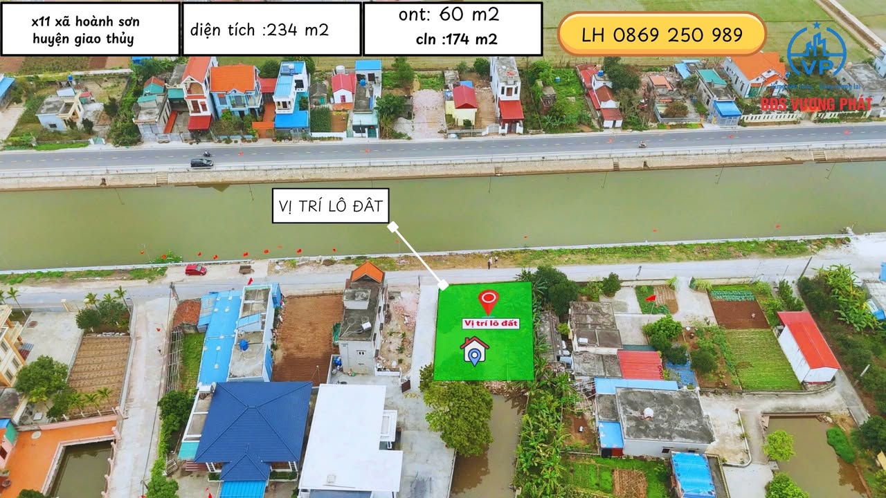 Đất Nền Giao Thủy Nam Định 234m² - Cơ Hội Đầu Tư Sinh Lời
