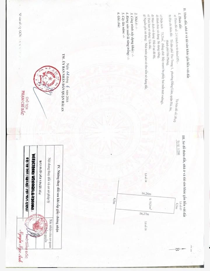 Bán Gấp Đất Vàng Trung Lực, Hải An - 74m² - Sổ Đỏ Chính Chủ - 5.3 Tỷ