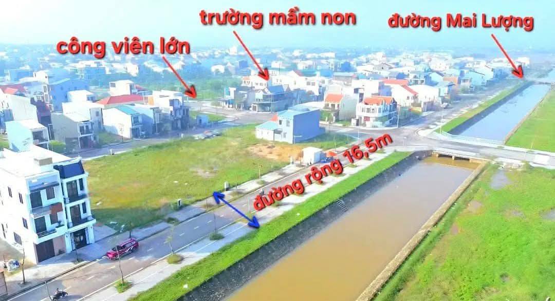 Bán đất 70m² Hương Sơ, Huế - Đường 16.5m, View kênh đẹp, Sổ hồng
