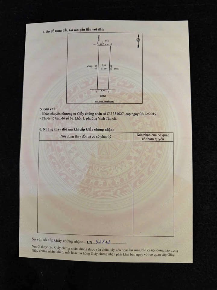 Bán Đất Tặng Nhà Cấp 4 Phường Vinh Tân, TP Vinh 115.9m² - Sát Phạm Hồng Thái