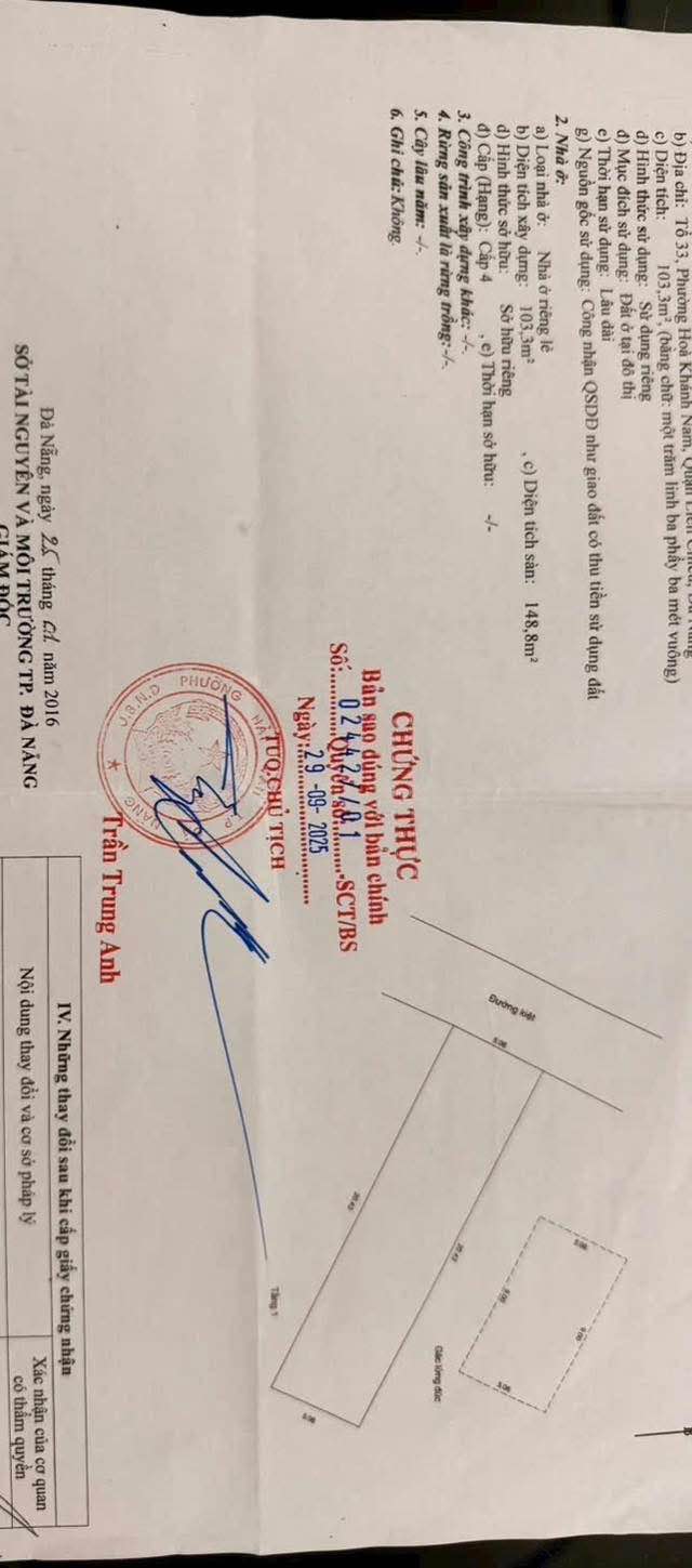 Bán đất tặng nhà kiệt 109 Phạm Như Xương, Đà Nẵng - 103m², 3.15 tỷ