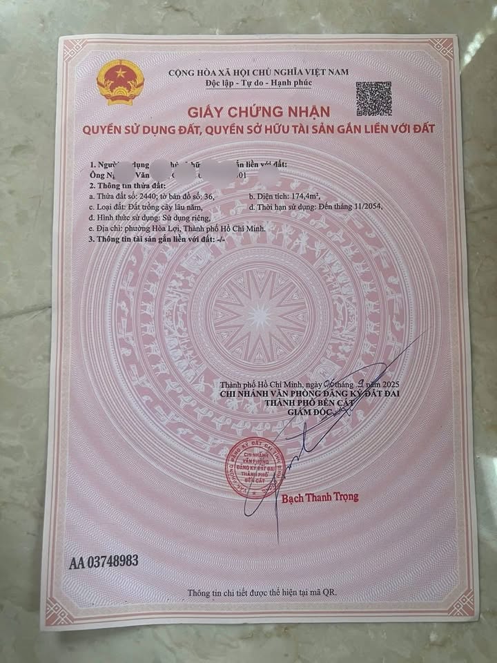 Đất nền Hoà Lợi 175m² chỉ 1.1 tỷ - Tiềm năng tăng giá vượt trội!