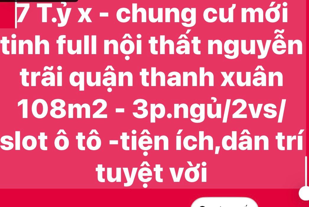 Căn hộ Nguyễn Trãi Thanh Xuân 108m² 7 tỷ - Full nội thất