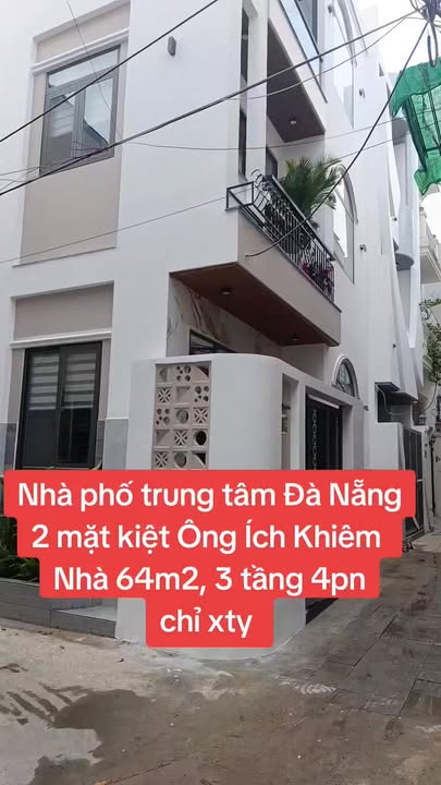 Nhà phố 2 mặt kiệt Ông Ích Khiêm, Đà Nẵng - 64m², 4PN, 3 Tầng - Giá 6 Tỷ