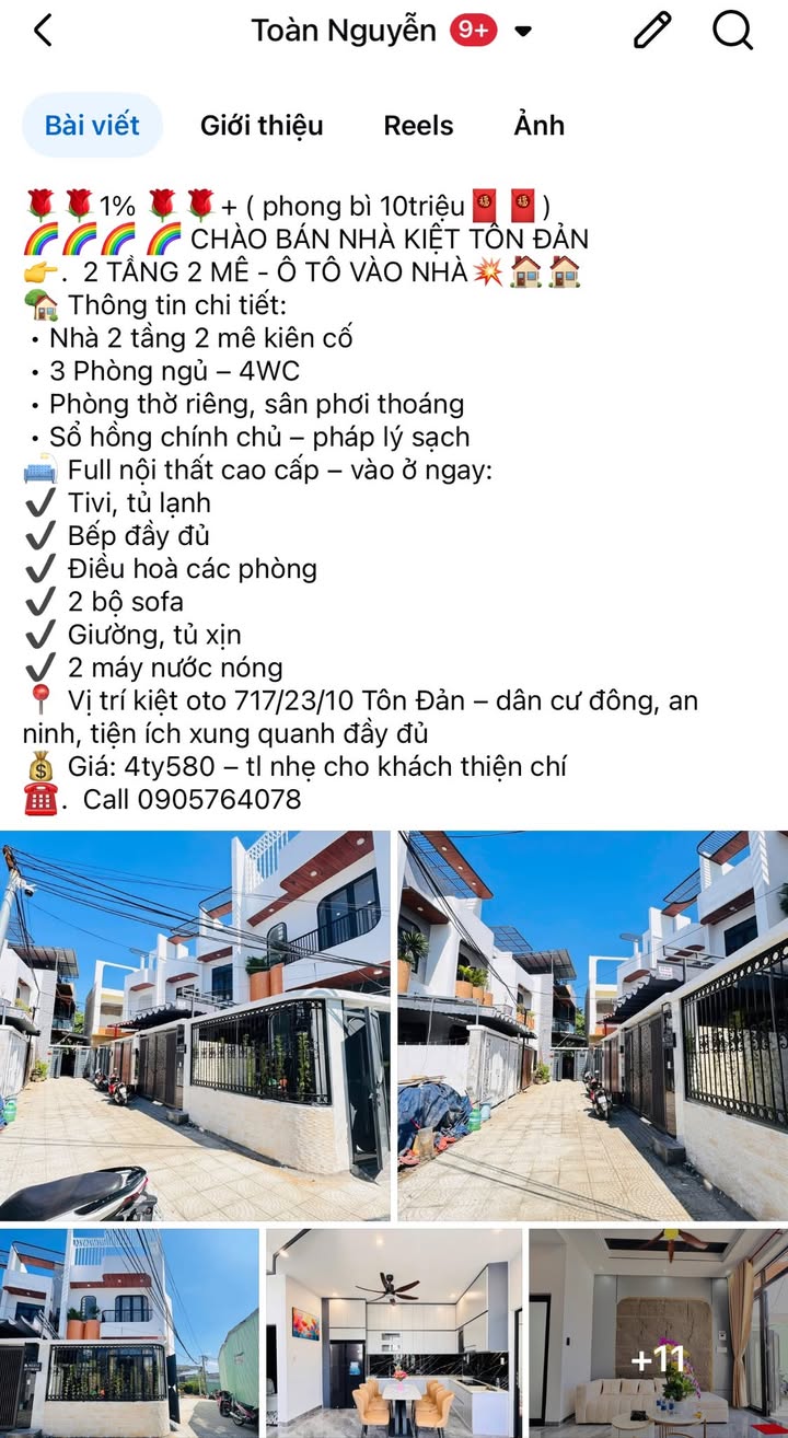 Nhà 80m² Tôn Đản, Đà Nẵng - Full Nội Thất Xịn Sò, Ô Tô Vào Tận Nhà