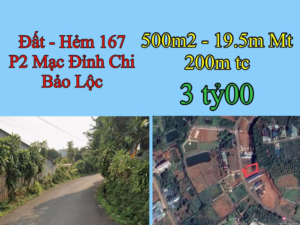 Đất Vàng Bảo Lộc - 500m² Mặt Tiền Thoáng Đãng, View Toàn Cảnh - 3 Tỷ