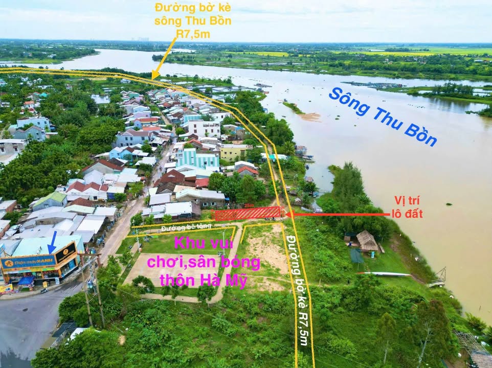 Đất Nền 2 Mặt Tiền Duy Xuyên 205m² - View Sông Mát Lành, Giá Tốt