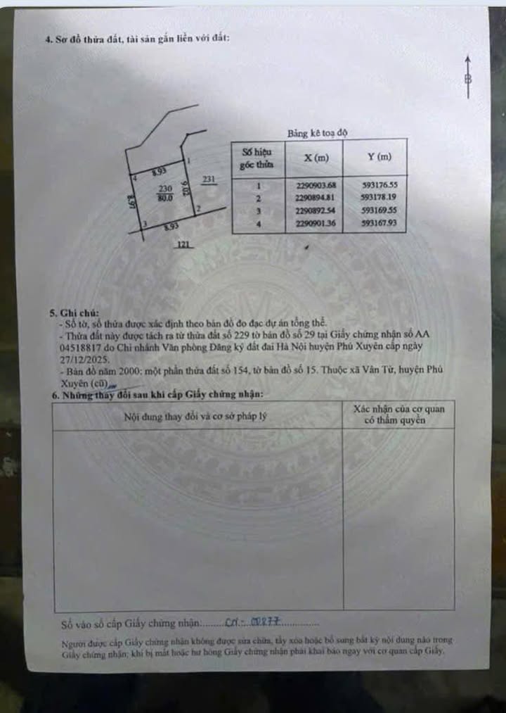 Đất nền Xã Chuyên Mỹ, Phú Xuyên, Hà Nội 80m² - Tiềm năng tăng giá!