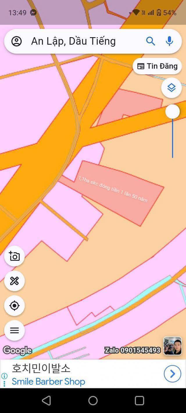 Bán đất SKC Dầu Tiếng Bình Dương 11.000m² - Xây xưởng ngay