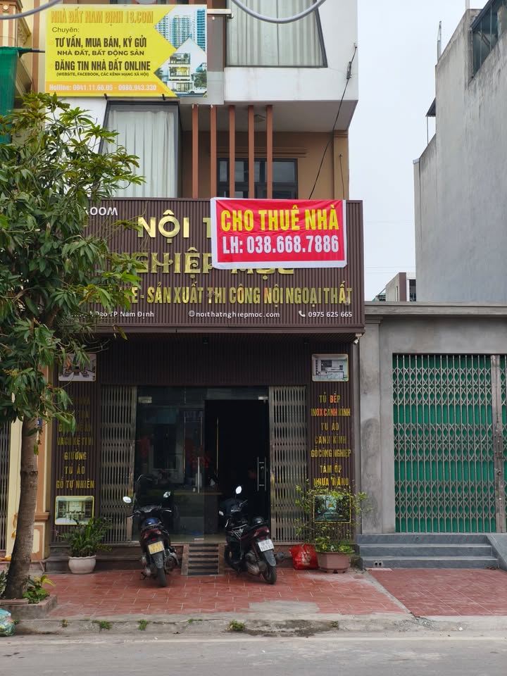 Cho thuê nhà mặt đường Đỗ Mạnh, Nam Định - Kinh doanh/Văn phòng 270m²