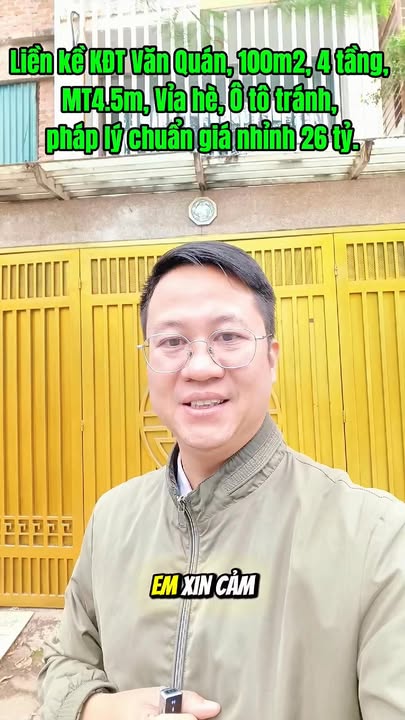 Nhà Phố Văn Quán Hà Đông 100m², 4 Tầng - Vỉa Hè, Ô Tô Tránh