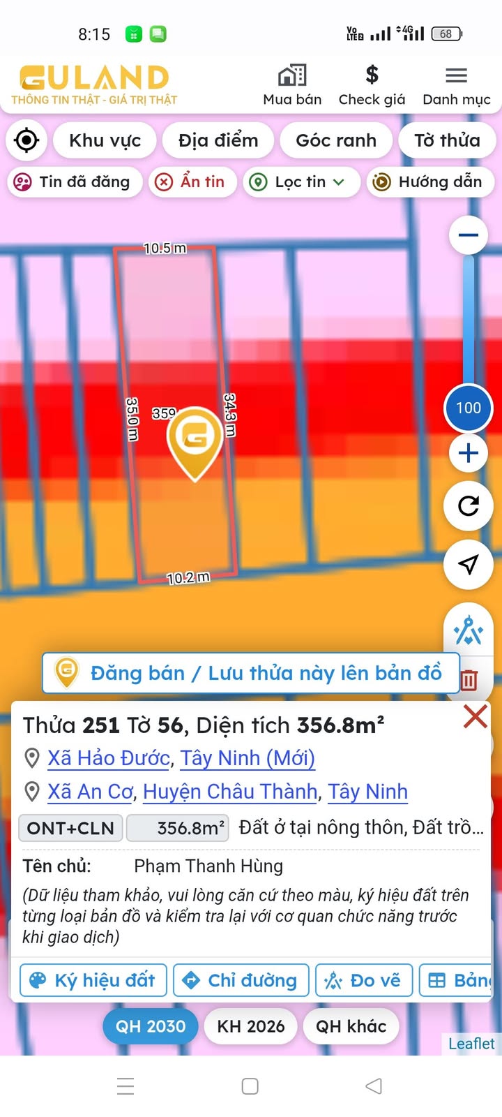 Mặt tiền DT788 Gò Dầu - 350m² Kinh doanh Đa ngành, Sổ Đỏ - Giá Tốt