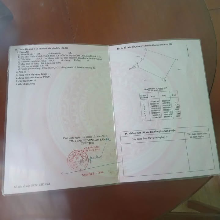 Đất Suối Cát Cam Lâm 224m² full thổ - Chỉ 499 triệu