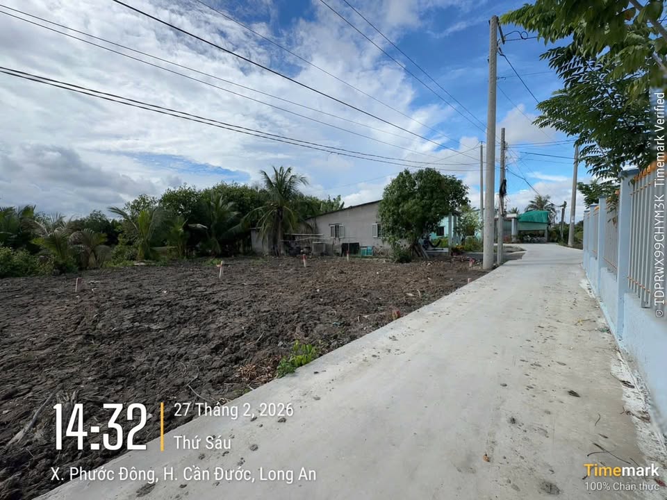 Bán đất 90m² tại Cần Đước, Long An - Sẵn sàng xây nhà đón Tết